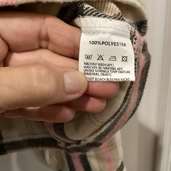 🫐Plaid Women's Jacket in Pink and Cream - Picture 8 of 12